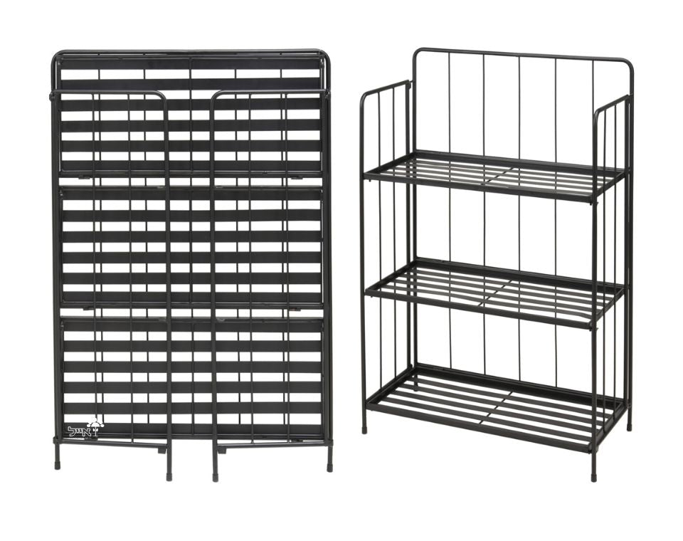 מעמד ברזל לעציצים | 3 קומות | דגם 71000670 | 58X90 | שחור