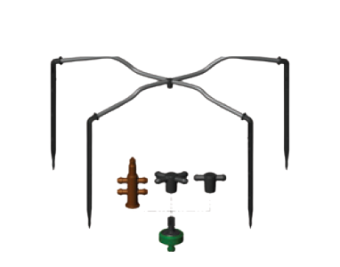 מכלול 4 יציאות | 60 ס"מ | 4 ל"ש