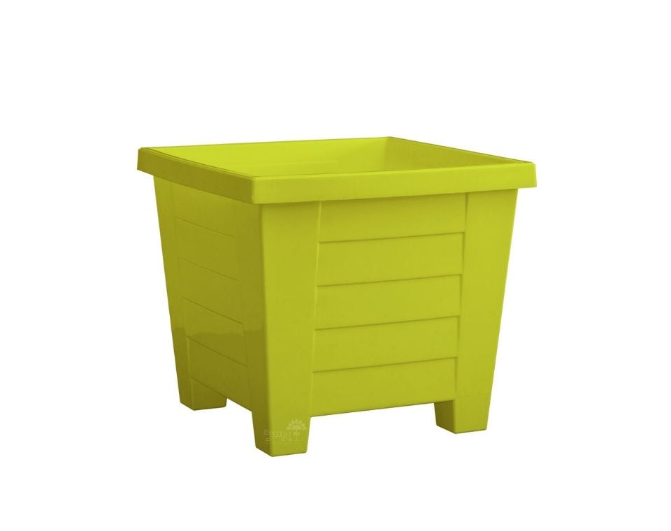 עציץ כנען ריבועי | ירוק ליים | 27X27