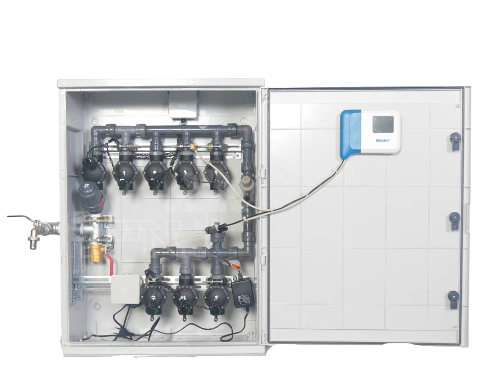 ארון השקיה 7 הפעלות כולל מחשב WIFI האנטר | AC מופעל ע״י חשמל