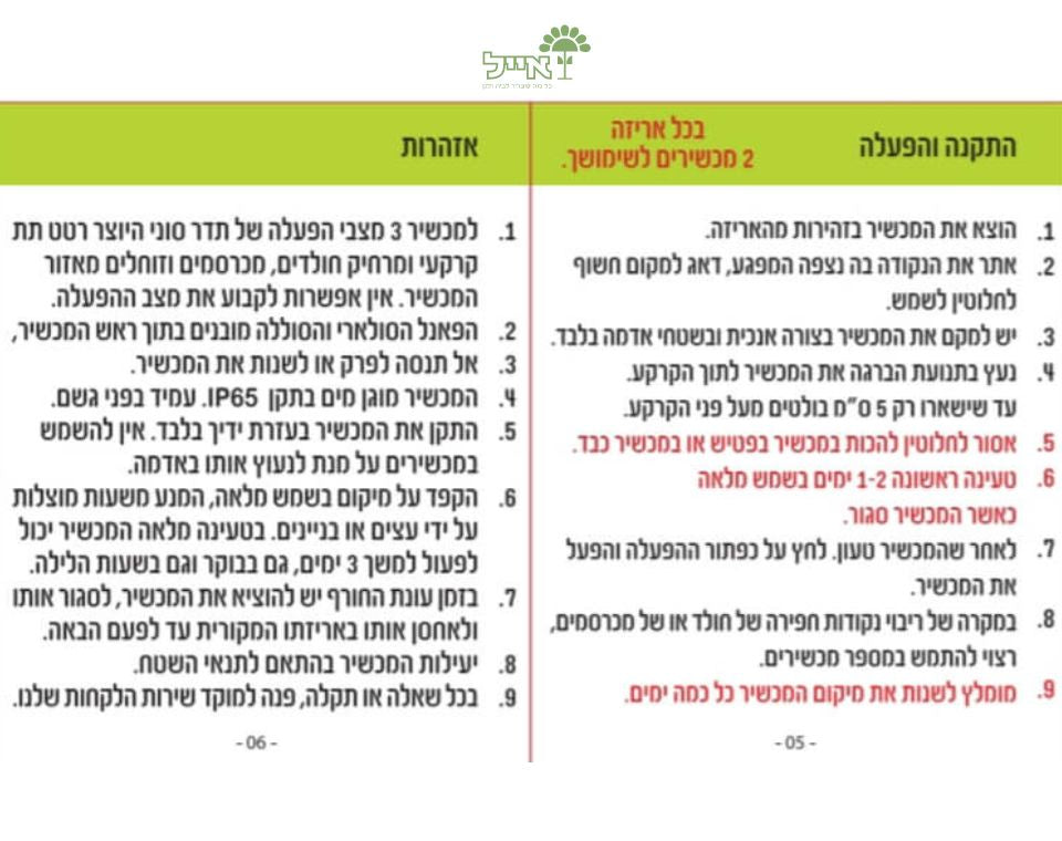 חולד לך מכאן 2 | מכשיר סולארי להרחקת חולדים ומכרסמים