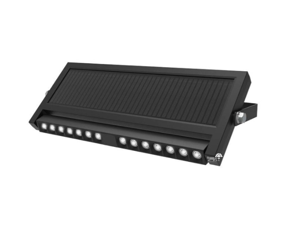 תאורת קיר סולארית RGB לגינה | 24W | גוון אור משתנה