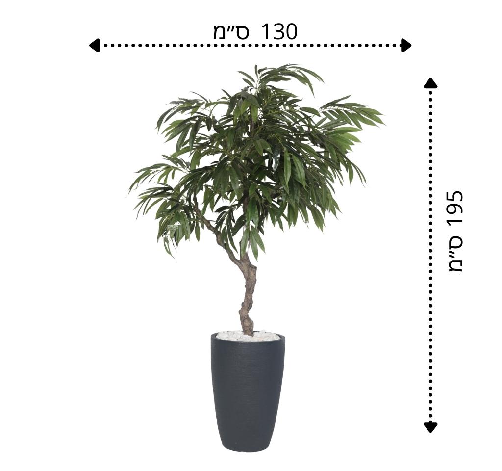 עץ מנגו מלאכותי בכד פמילי בינוני | 195 ס"מ