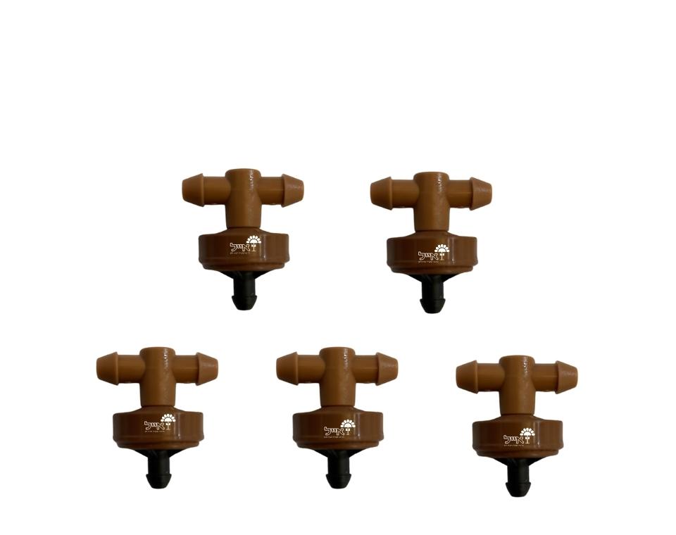 טפטפת מעבר לצינור לצינור 7 מ"מ | 2 ליטר לשעה | מארז 50 יחידות