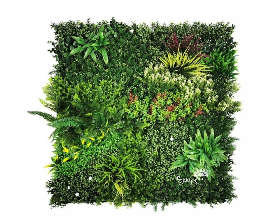 קיר ירוק מתכוונן - עלה משולב צבעוני | 50/50 ס״מ