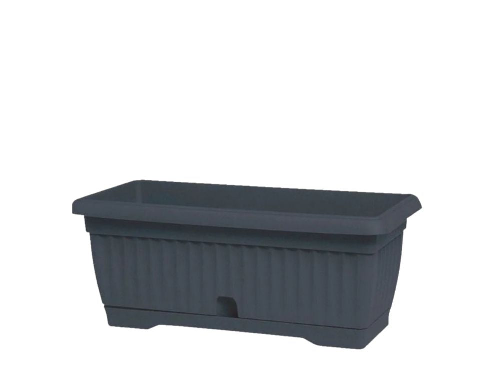 אדנית חרמון | 65 ס״מ | 21 ליטר | כוללת תחתית מובנית לניקוז המים | פחם