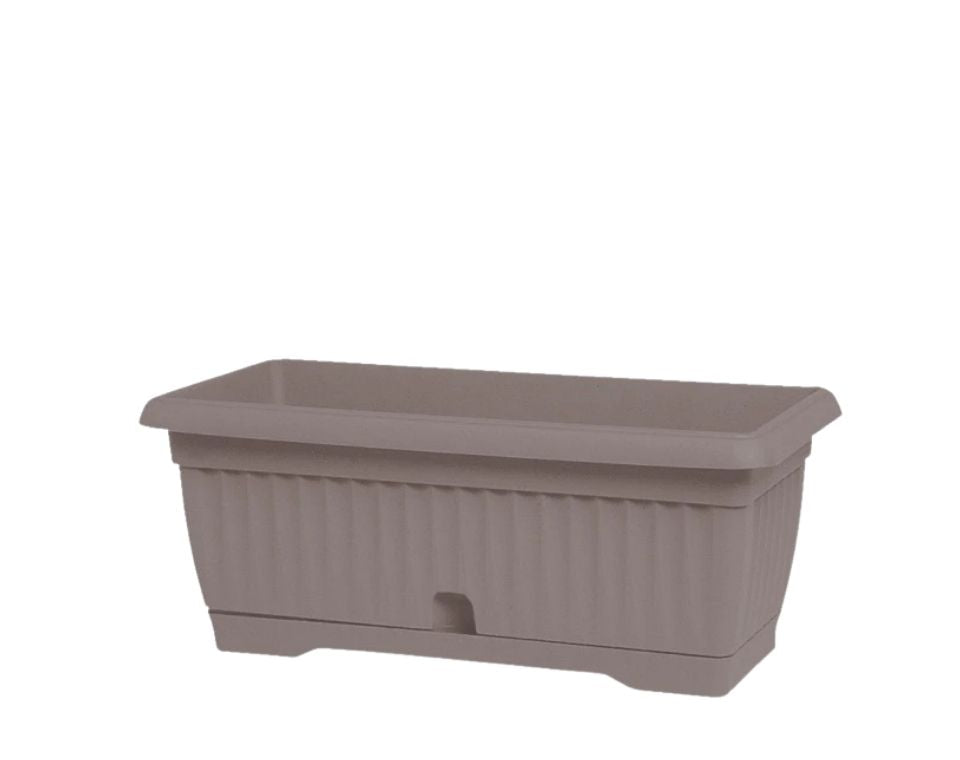 אדנית חרמון | 65 ס״מ | 21 ליטר | כוללת תחתית מובנית לניקוז המים | חאקי