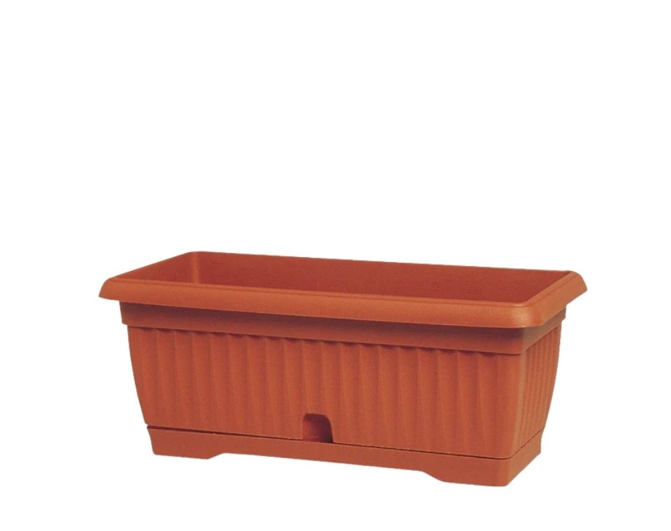 אדנית חרמון | 65 ס״מ | 21 ליטר | כוללת תחתית מובנית לניקוז המים | טרקוטה