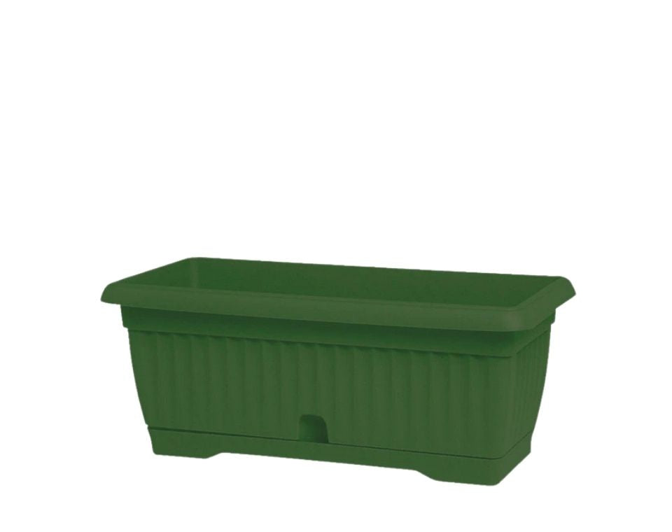 אדנית חרמון | 45 ס״מ | 14 ליטר | כוללת תחתית מובנית לניקוז המים | ירוק כהה