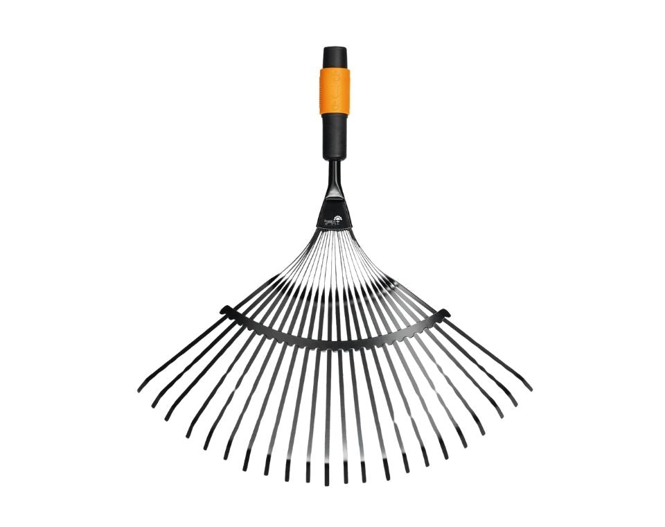 מגרפת עלים מתכת מקצועית | QuickFit | ראש בלבד | 22 שיניים