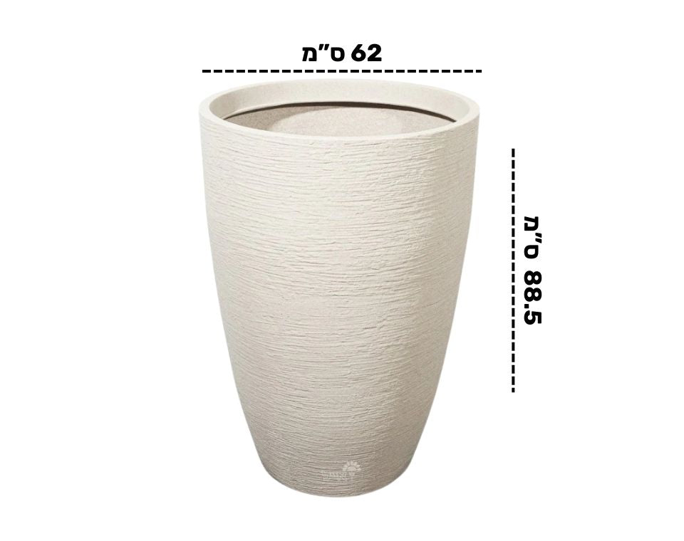 כד גבוה | דגם בוסטון | קוטר 62 גובה 88.5 | חול