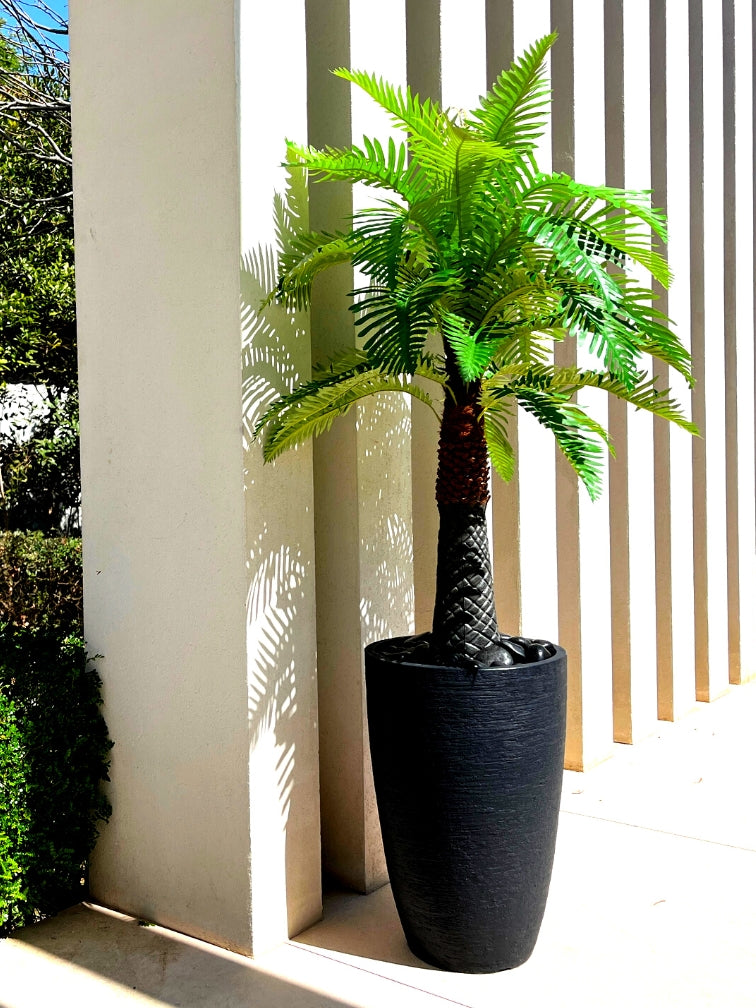 דקל מלך מלאכותי | בכד פמלי בינוני | בגובה 180 ס"מ