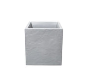 אדנית דמוי אבן | מידות 29.5X29.5X29.5 | אפור בהיר