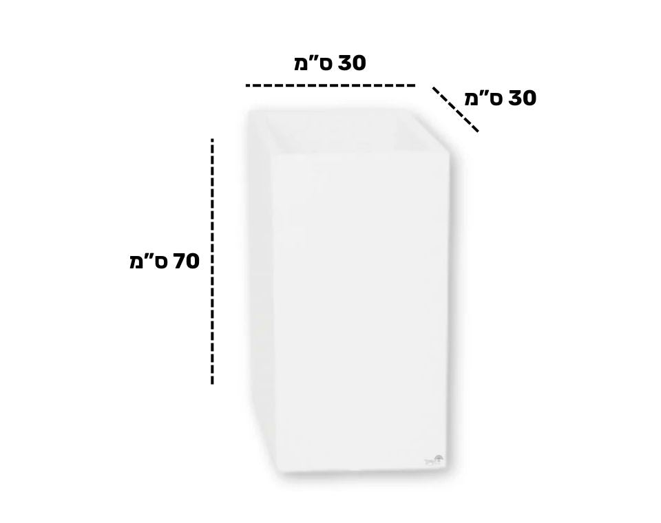 כד רוטו גבוה | לבן | 70X30X30