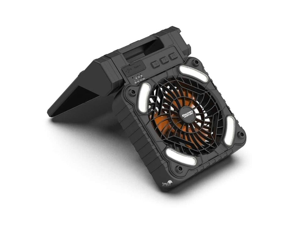 מאוורר נייד סולארי לקמפינג | DS FL 200