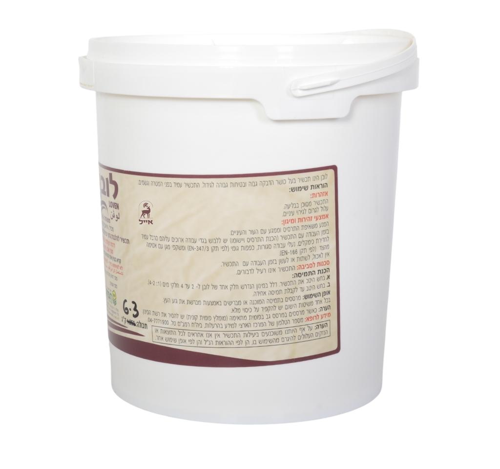 לובן | תכשיר להלבנת והגנת גזעי עץ | 6.3 ק״ג