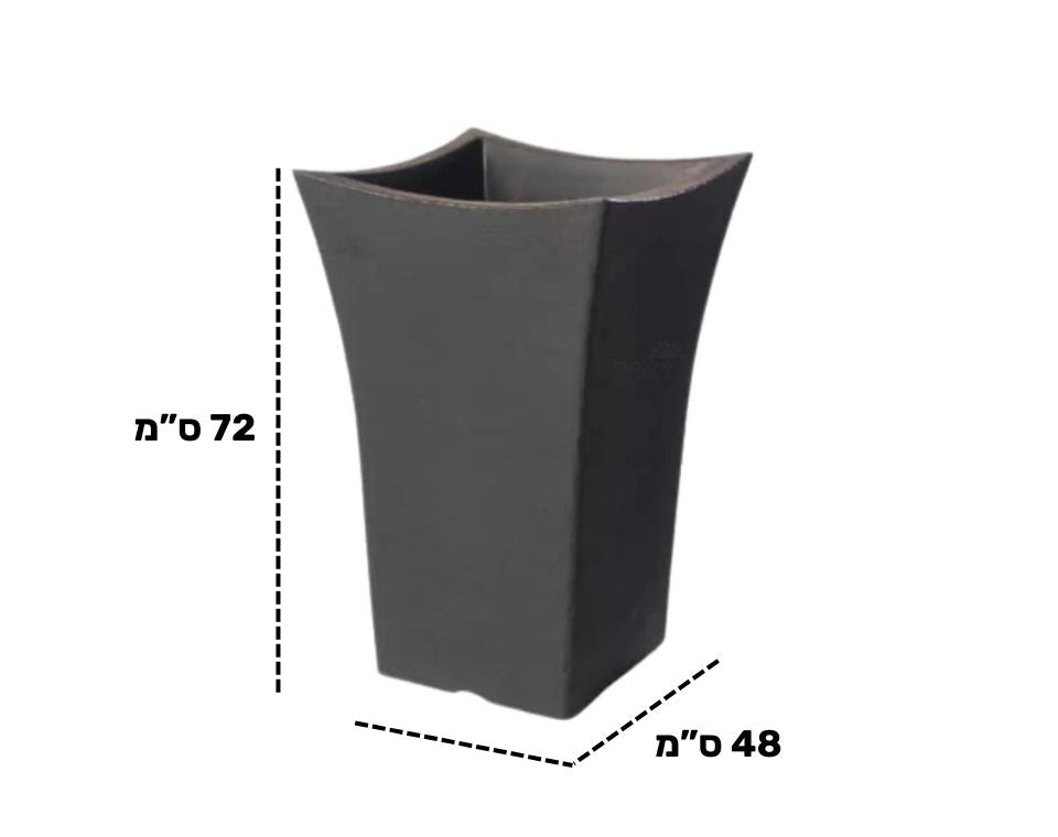 כד רויאל קוני | גובה הכד 72 ס"מ רוחב 48 ס"מ | שחור