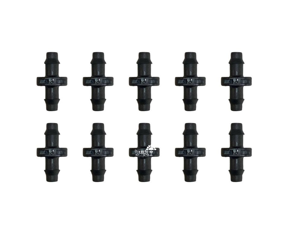 מחבר לצינור 7\4" | 50 יחידות | שחור