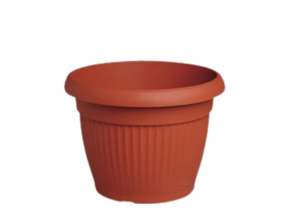 עציץ דמוי חרס פסים | טרקוטה | קוטר 55 ס"מ | 60 ליטר