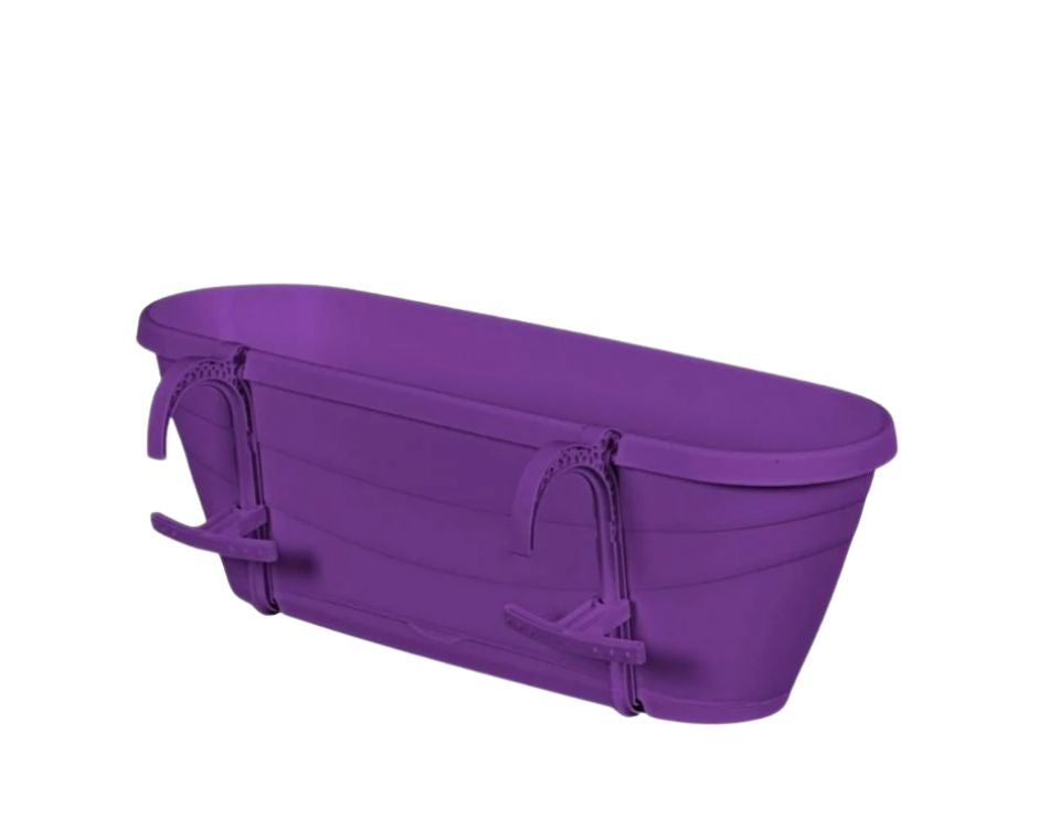 אדנית מעקה עדן | 50 ס״מ | בעלת תחתית אינטגרלית | סגול