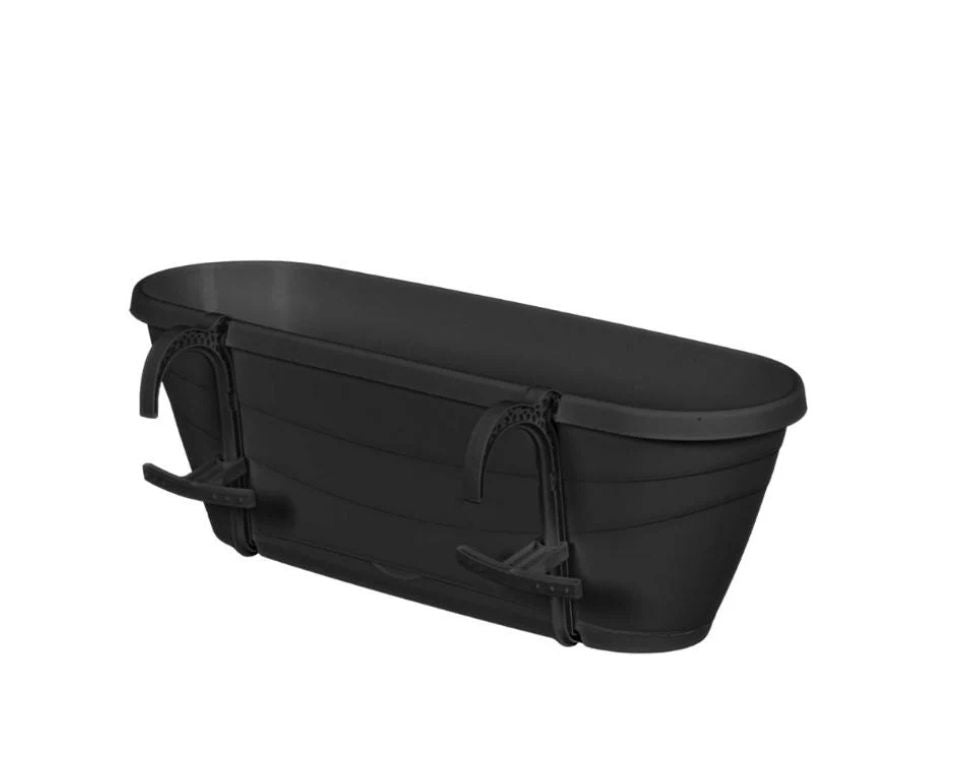 אדנית מעקה עדן | 50 ס״מ | בעלת תחתית אינטגרלית | פחם