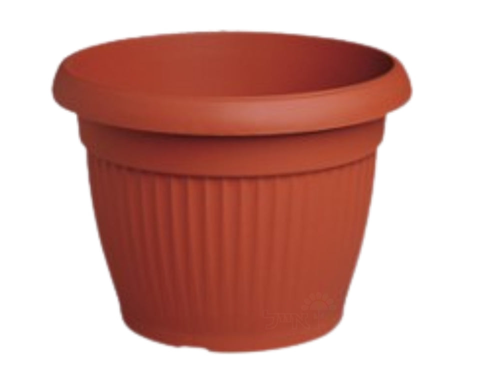 עציץ דמוי חרס פסים | טרקוטה | קוטר 30 ס"מ