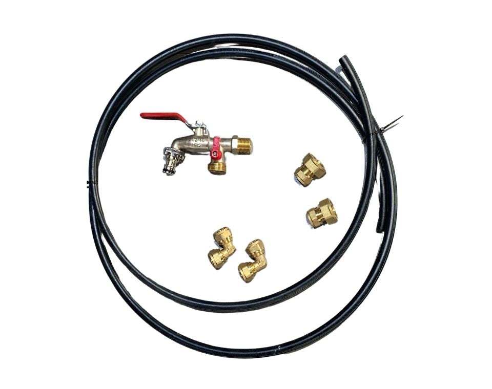 קיט חיבור לארון השקיה | ברז גן, מחברים וצינור פקס (pex)