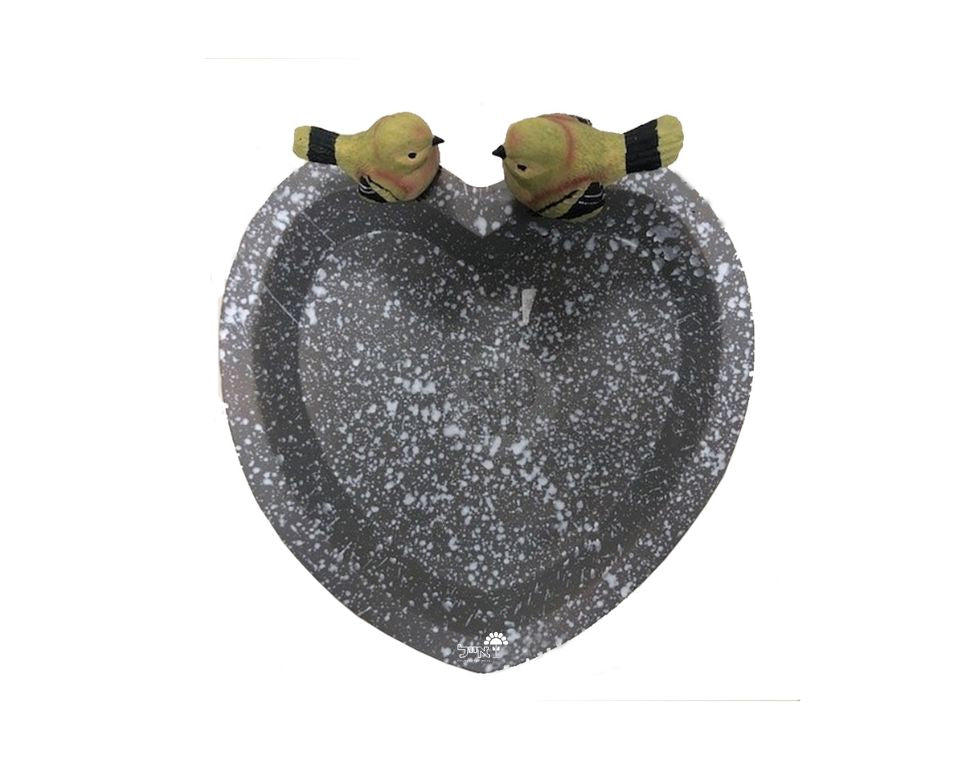 מתקן האכלה ואמבטיית מים מפולימר לציפורים קטנות | 10X25 | דגם 795203230 | אפור