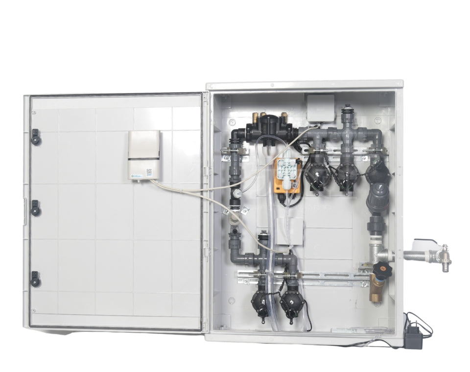 ארון השקיה 4 הפעלות עם מערכת דישון חשמלית | AC מופעל ע״י חשמל