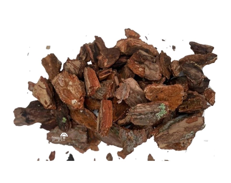 שבבי עץ לחיפוי קרקע | 3-6 ס"מ | שק 50 ליטר