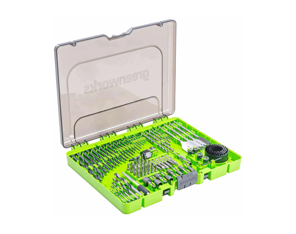 סט 90 אביזרים למברגת אימפקט, מקדחה, פטישון ועוד מבית greenworks