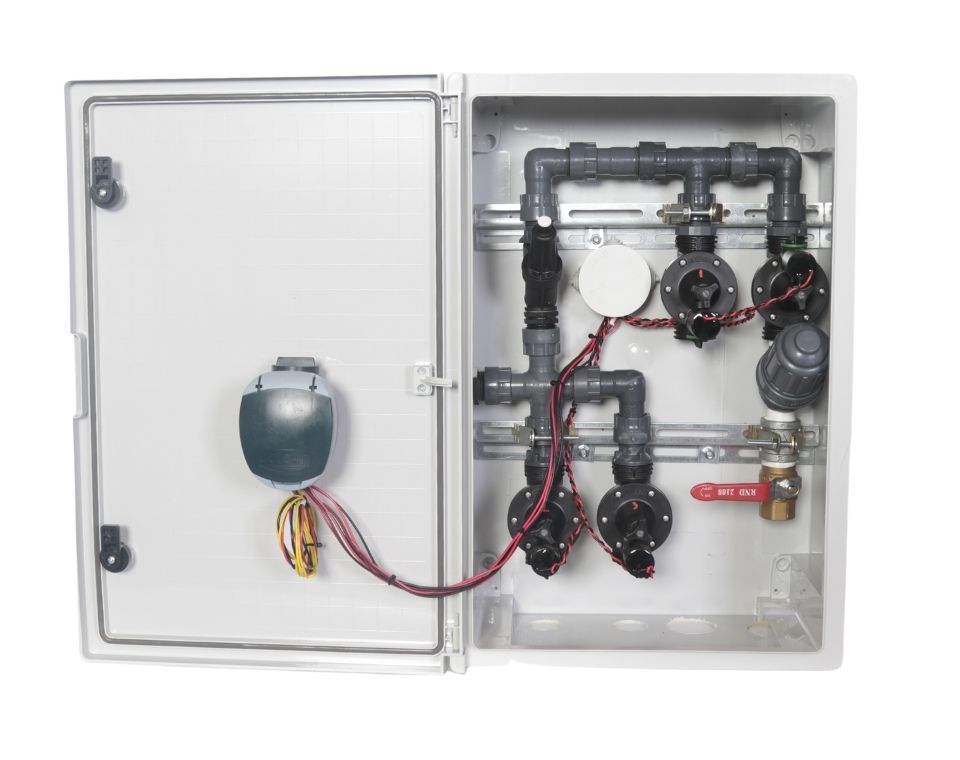 ארון השקיה 3 הפעלות | DC מופעל ע״י סוללות