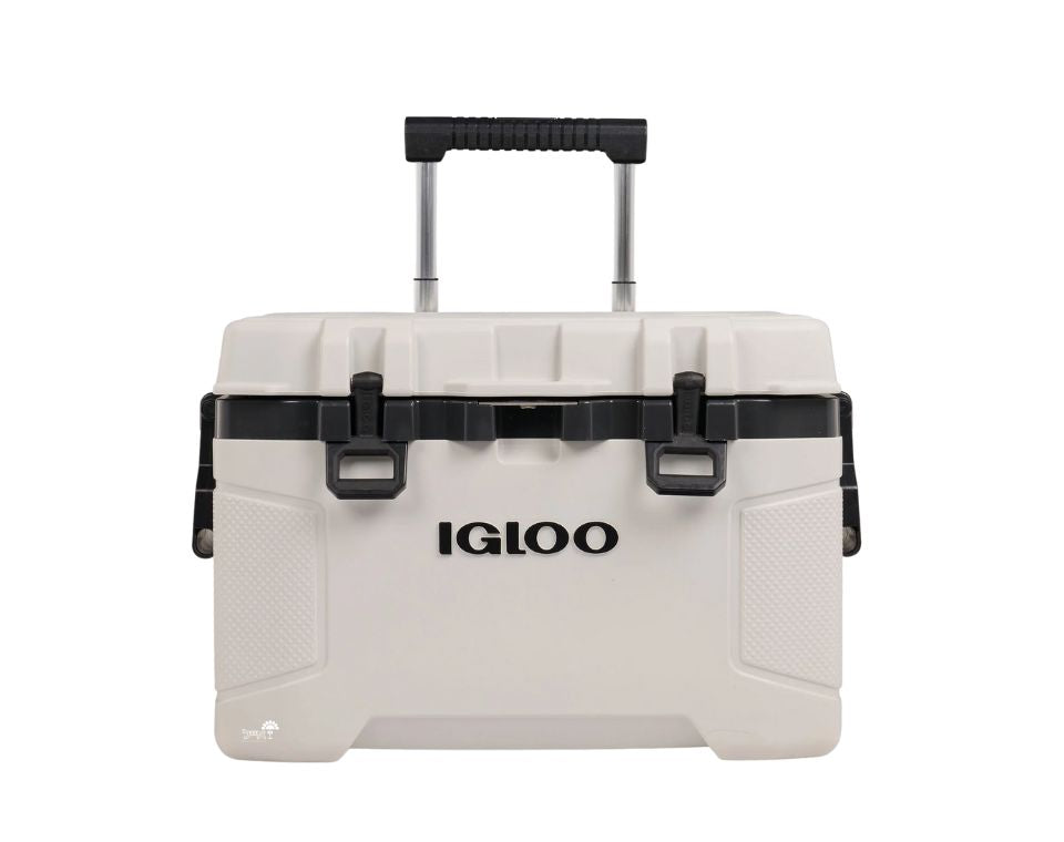 צידנית קשיחה איכותית עם גלגלים | 49 ליטר | בז'