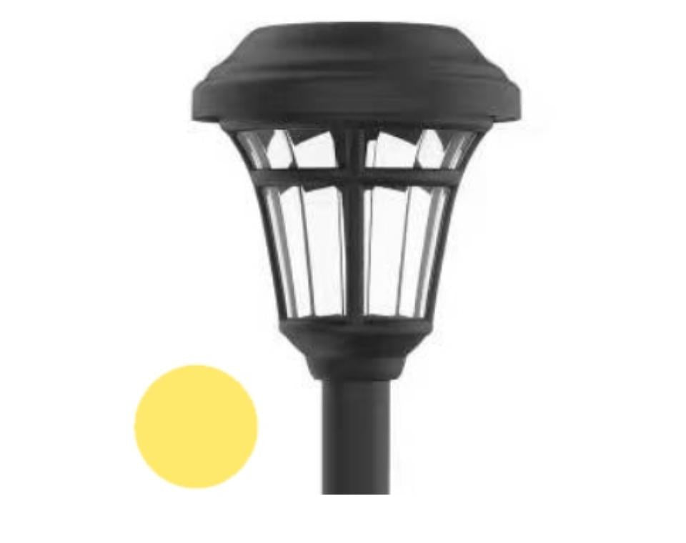 עמוד תאורה סולארי | גוון לבן חם | דגם לונדון