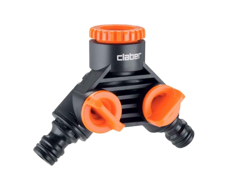 מחבר ברז כפול | מפצל Y לברז גינה | 8599