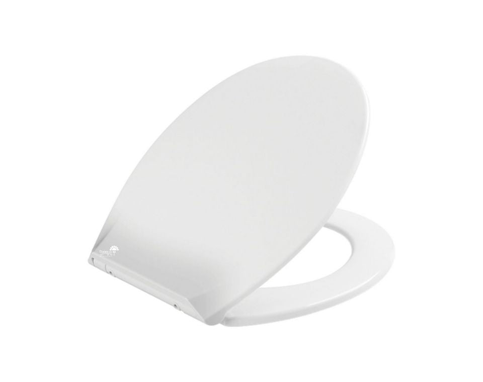 מושב אסלה שקט "רקפת" | מידות 345X447 מ"מ | לבן