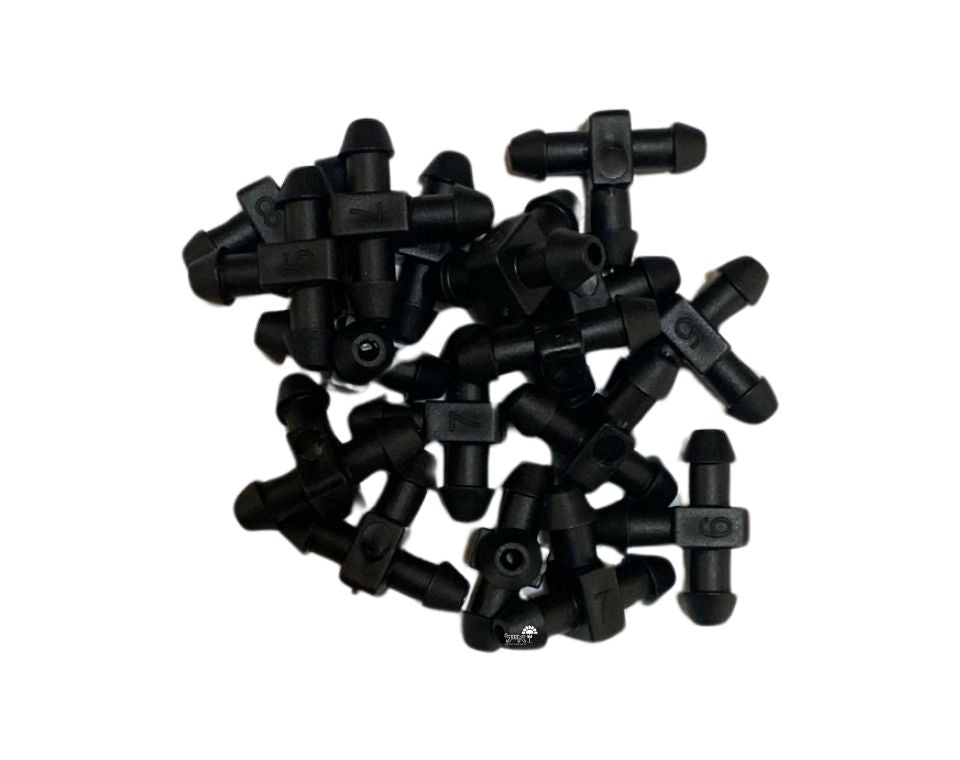 טי לצינור 7\4" | 50 יחידות | שחור