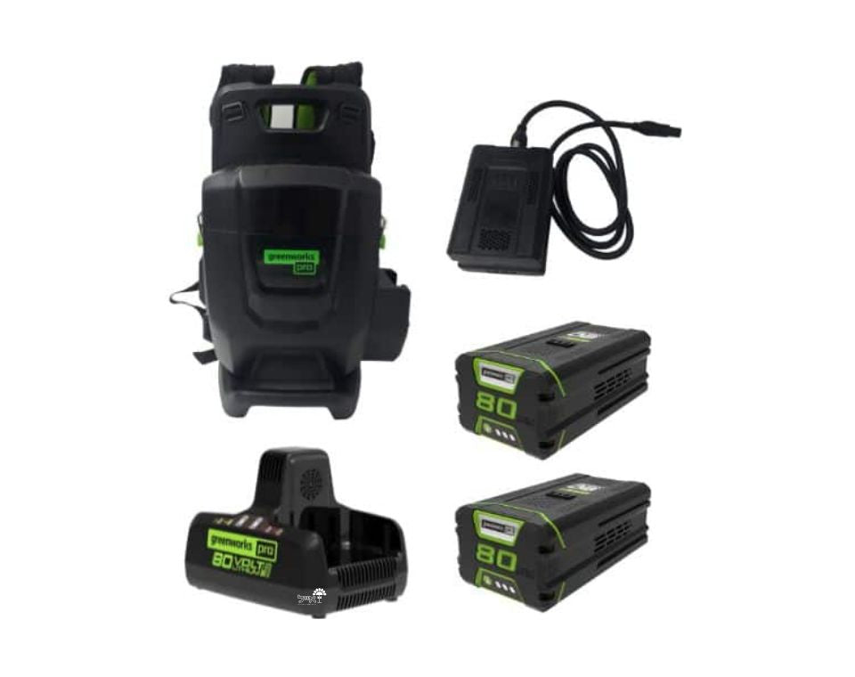 יחידת כח נישאת 80V PRO Dual Port + שתי סוללות 5.0Ah + מטען מהיר כפול Dual Port