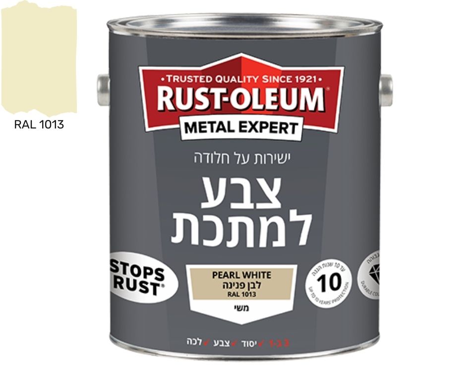 צבע למתכת | מראה חלק משי | ישירות על החלודה | 2.5 ליטר
