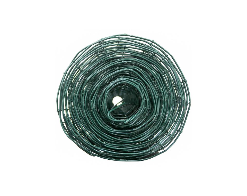 גדר רשת מולחמת מצופה PVC | ירוק | 1X10 מטר | 7.5X5 ס"מ