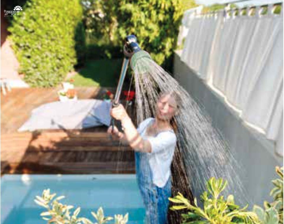 מוט השקיה מתכוונן כולל אקדח השקיה