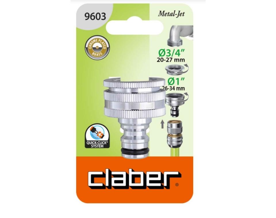 מתאם מתכת למחבר לברז גינה | "3/4-1 | 9603