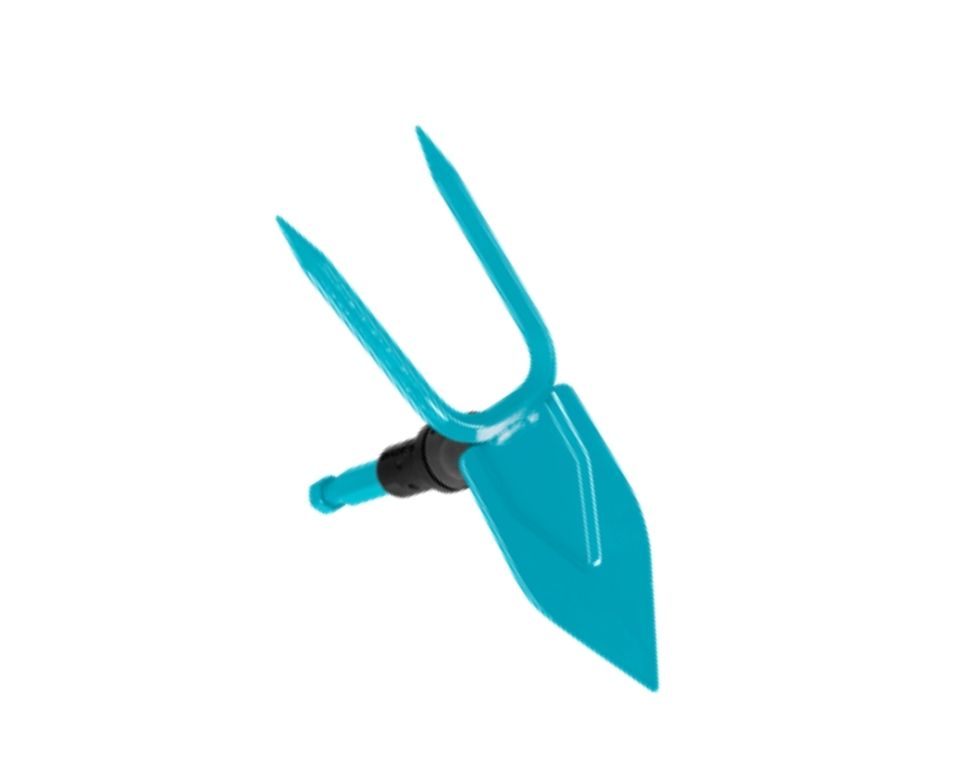 מעדר לב דו שיני