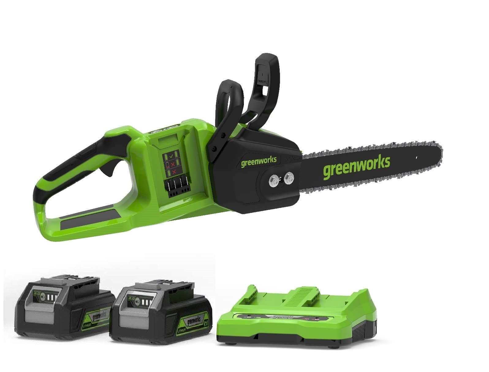 מסור שרשרת "14 | 48V(2X24V) | שתי סוללות 5.0Ah + מטען מהיר