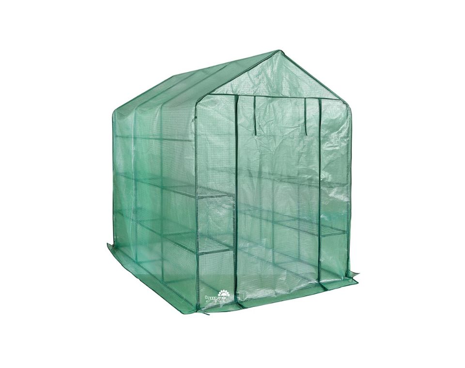 חממה ביתית הכוללת מדפים וכיסוי | דגם 1610 | 143×213 | ירוק