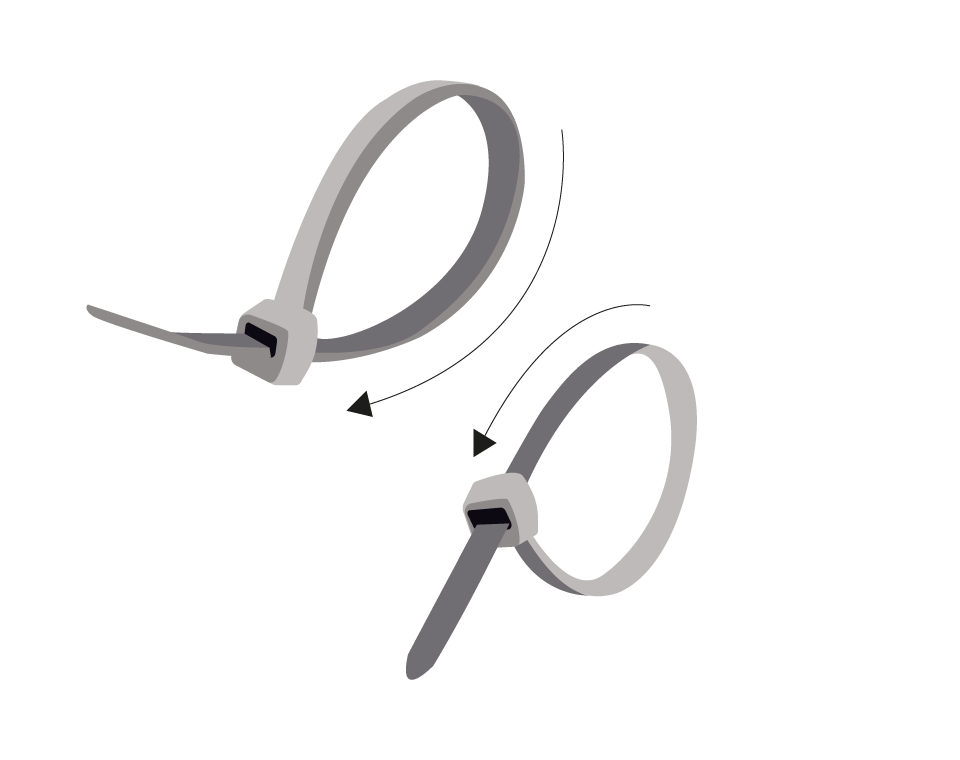 מארז אזיקונים שחורים | 120/2.5 m"m