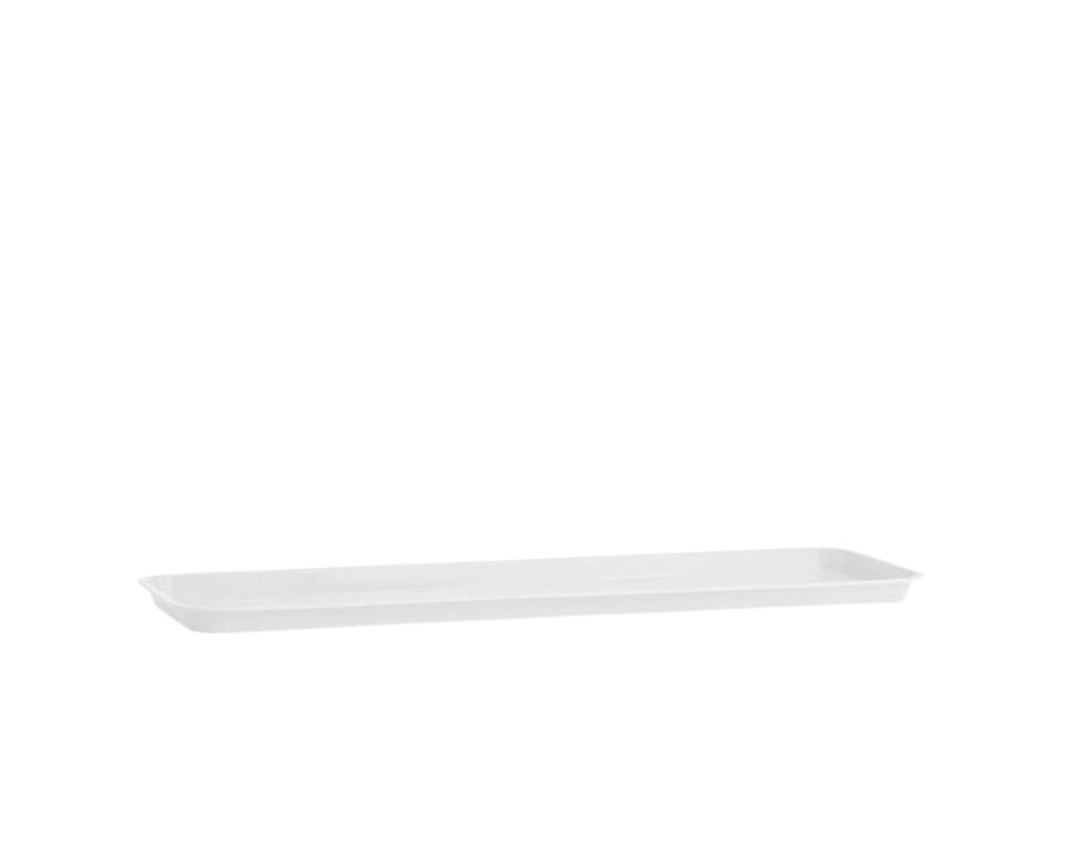 תחתית מלבנית באורך 60 ס" מ ברוחב 17 ס"מ | לבן