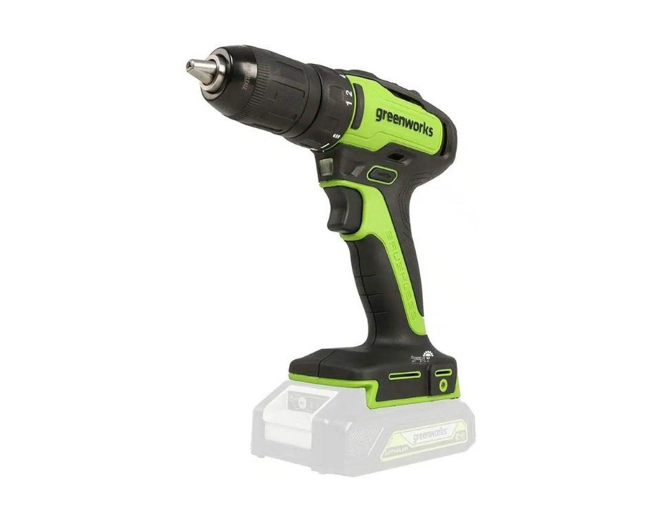 מברגה / מקדחה רוטטת | גוף בלבד | greenworks | 24V Brushless 35Nm