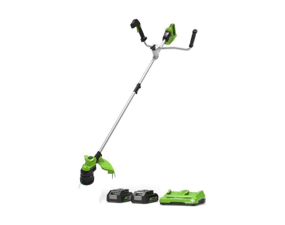 חרמש/קוצץ קנטים 48V(2X24V) Brushless עם כידון + 2 סוללות 4.0Ah ומטען Dual Port(2A)