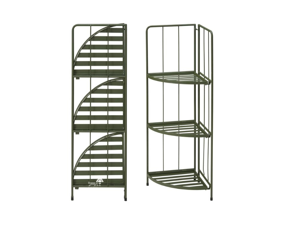 מעמד מעוגל ופינתי לעציצים | דגם 1000160 | 90X42 | ירוק